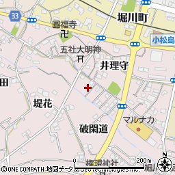 徳島県小松島市日開野町破閑道31周辺の地図