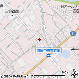 愛媛県四国中央市川之江町734周辺の地図