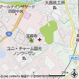 愛媛県四国中央市川之江町889-22周辺の地図