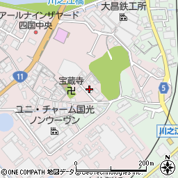 愛媛県四国中央市川之江町889-22周辺の地図