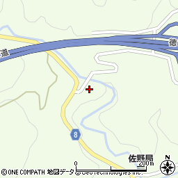 徳島県三好市池田町佐野高毛637周辺の地図