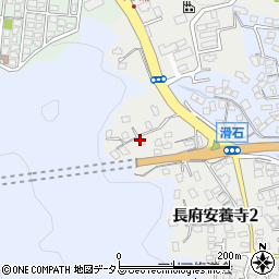 山口県下関市長府安養寺周辺の地図