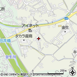 愛媛県四国中央市金生町山田井7周辺の地図