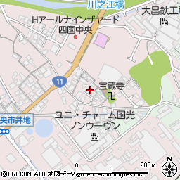 愛媛県四国中央市川之江町851周辺の地図