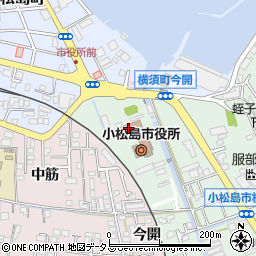 小松島市消防本部周辺の地図