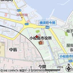 小松島市役所　保健福祉部児童福祉課周辺の地図