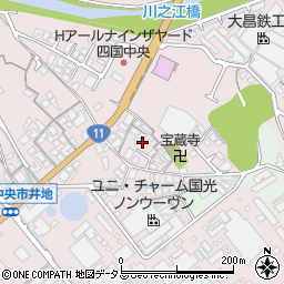 愛媛県四国中央市川之江町851-5周辺の地図