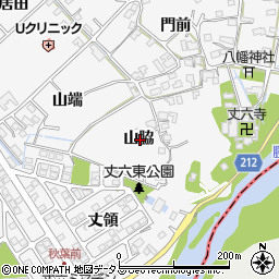 徳島県徳島市丈六町山脇周辺の地図