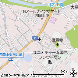 愛媛県四国中央市川之江町869周辺の地図