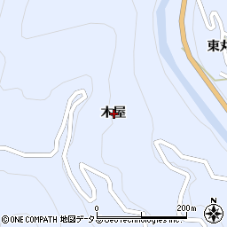 徳島県美馬郡つるぎ町貞光木屋周辺の地図