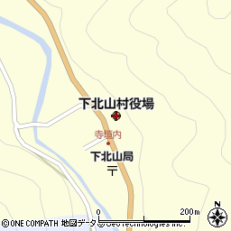 奈良県下北山村（吉野郡）周辺の地図
