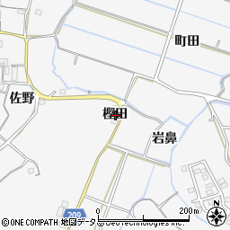 徳島県徳島市渋野町樫田周辺の地図