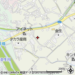 愛媛県四国中央市金生町山田井15周辺の地図