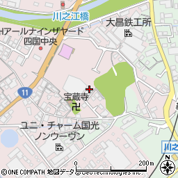 愛媛県四国中央市川之江町889-30周辺の地図