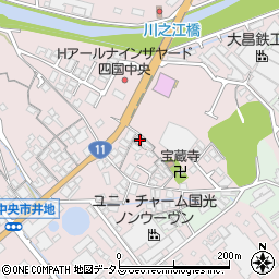 愛媛県四国中央市川之江町860周辺の地図