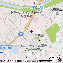 愛媛県四国中央市川之江町861周辺の地図