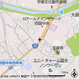 愛媛県四国中央市川之江町872周辺の地図