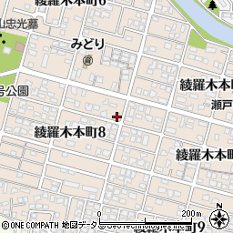 山口県下関市綾羅木本町周辺の地図