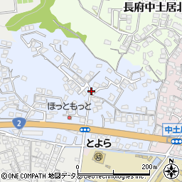 山口県下関市長府三島町周辺の地図