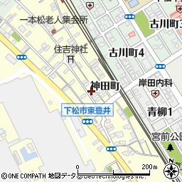 有限会社上本靴店周辺の地図