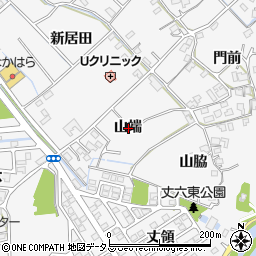 徳島県徳島市丈六町山端周辺の地図
