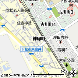 山口県下松市東豊井神田町周辺の地図