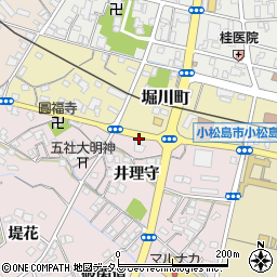 小松島農協前周辺の地図