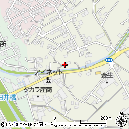 愛媛県四国中央市金生町山田井39周辺の地図
