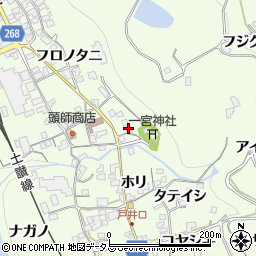 徳島県三好市池田町中西フロノタニ1419周辺の地図