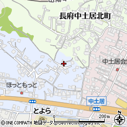 山口県下関市長府三島町1-13周辺の地図