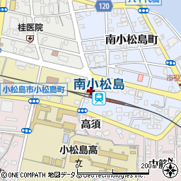 小松島市観光案内所　こまつしま観光案内ステーション周辺の地図