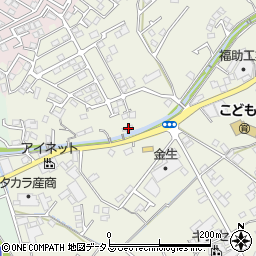 愛媛県四国中央市金生町山田井37周辺の地図