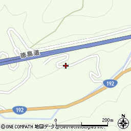 徳島県三好市池田町佐野林周辺の地図