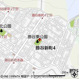 勝谷東公園周辺の地図