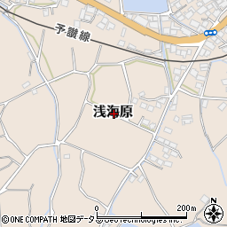 愛媛県松山市浅海原周辺の地図