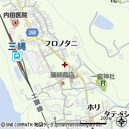 徳島県三好市池田町中西フロノタニ1440周辺の地図