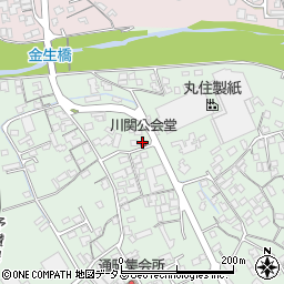 川関公会堂周辺の地図