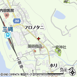 徳島県三好市池田町中西フロノタニ1409周辺の地図