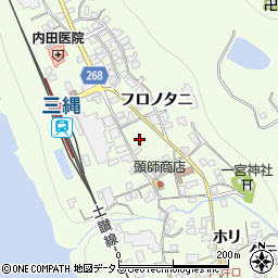 徳島県三好市池田町中西フロノタニ1442周辺の地図