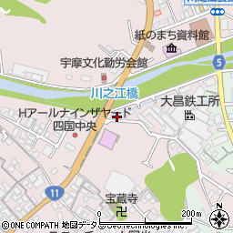 愛媛県四国中央市川之江町932周辺の地図