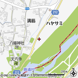 徳島県徳島市丈六町ハヤサミ周辺の地図