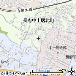 山口県下関市長府中土居北町10-42周辺の地図