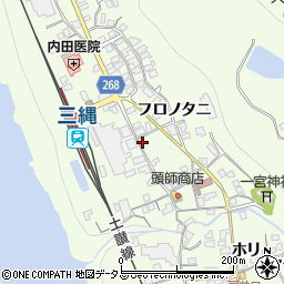 徳島県三好市池田町中西フロノタニ1444周辺の地図