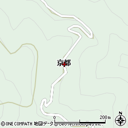 徳島県美馬郡つるぎ町半田京都周辺の地図