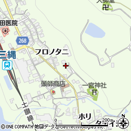 徳島県三好市池田町中西フロノタニ1407周辺の地図