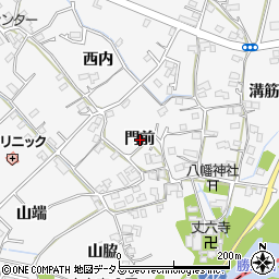 徳島県徳島市丈六町門前周辺の地図