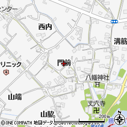 徳島県徳島市丈六町（門前）周辺の地図