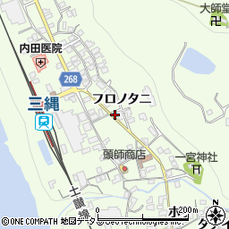徳島県三好市池田町中西フロノタニ1446周辺の地図