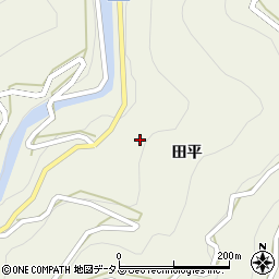 徳島県吉野川市美郷田平周辺の地図