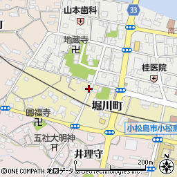 徳島県小松島市堀川町周辺の地図